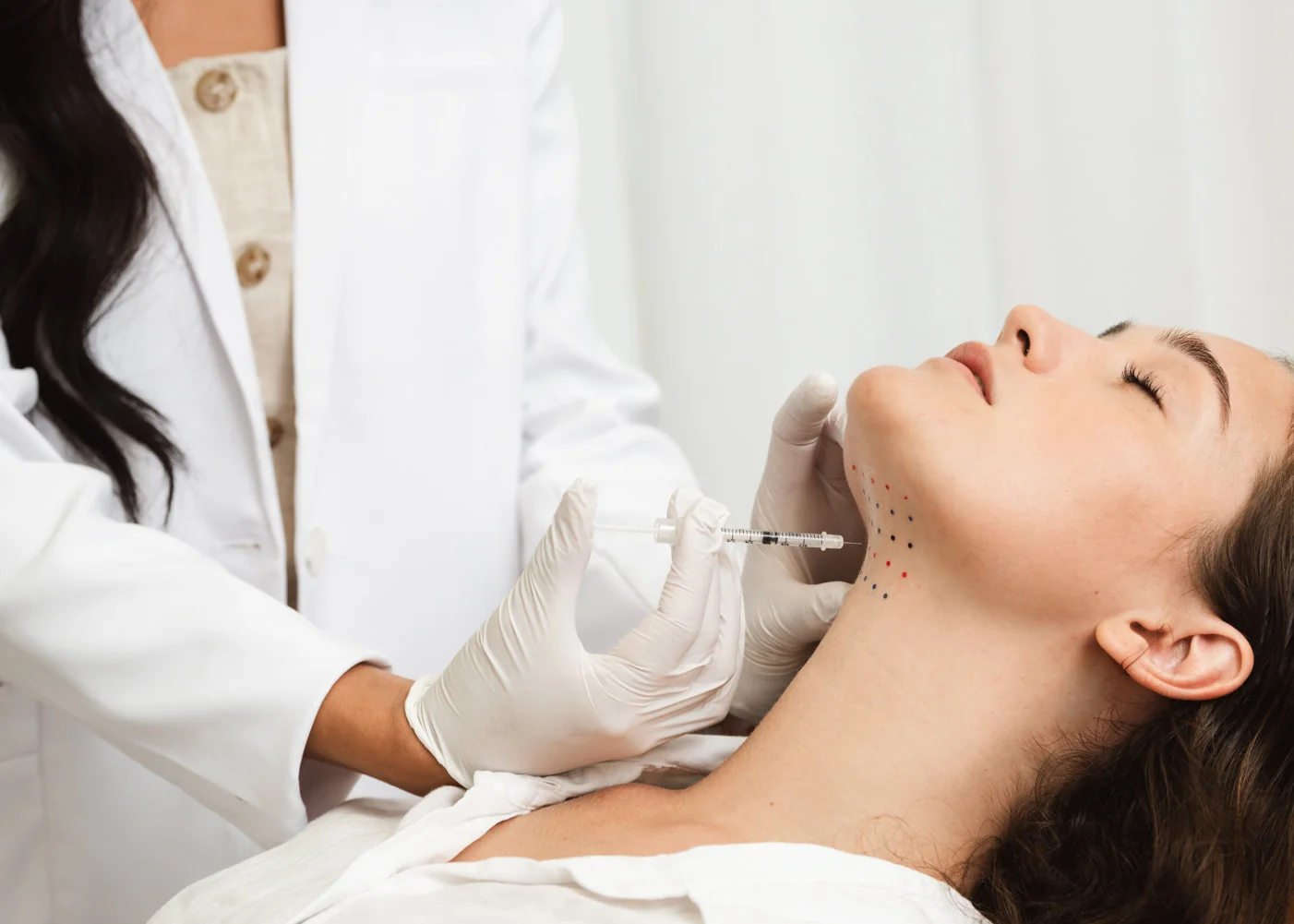 Kybella treatment under the chin