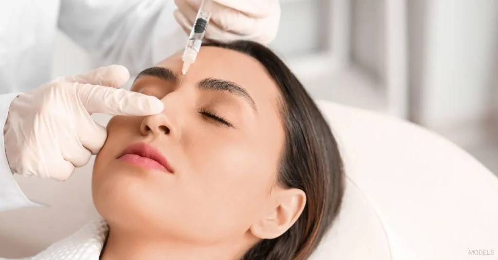 Non-surgical nose job filler injection